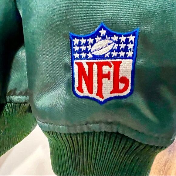 NWT MITCHELL NESS NFL THROWBACKS GREEN BAY PACKERS SATIN JACKET SIZE 4XL NOS - Picture 11 of 13